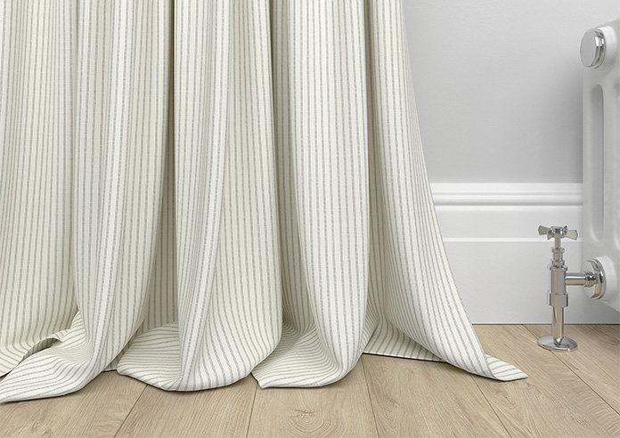 Laura Ashley Candy Stripe, Steel - Made to Measure Curtains - Image 6